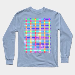 Neon Checkers Long Sleeve T-Shirt